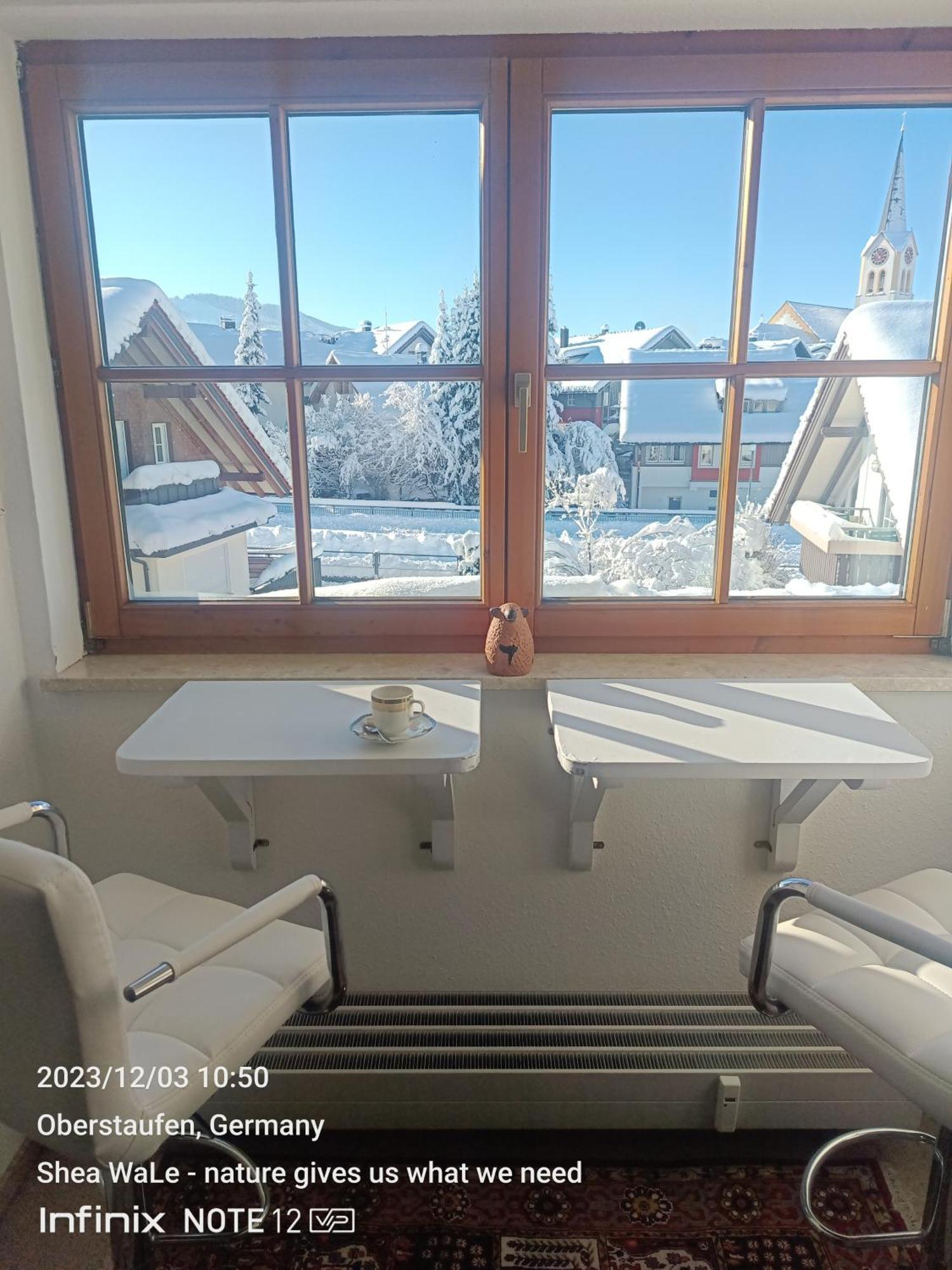 Allgaeu Vibes - Fusslaeufige Erreichbarkeit Vom Bahnhof, Mit Aussicht, Wettergeschuetzter Balkon オーバーシュタウフェン エクステリア 写真