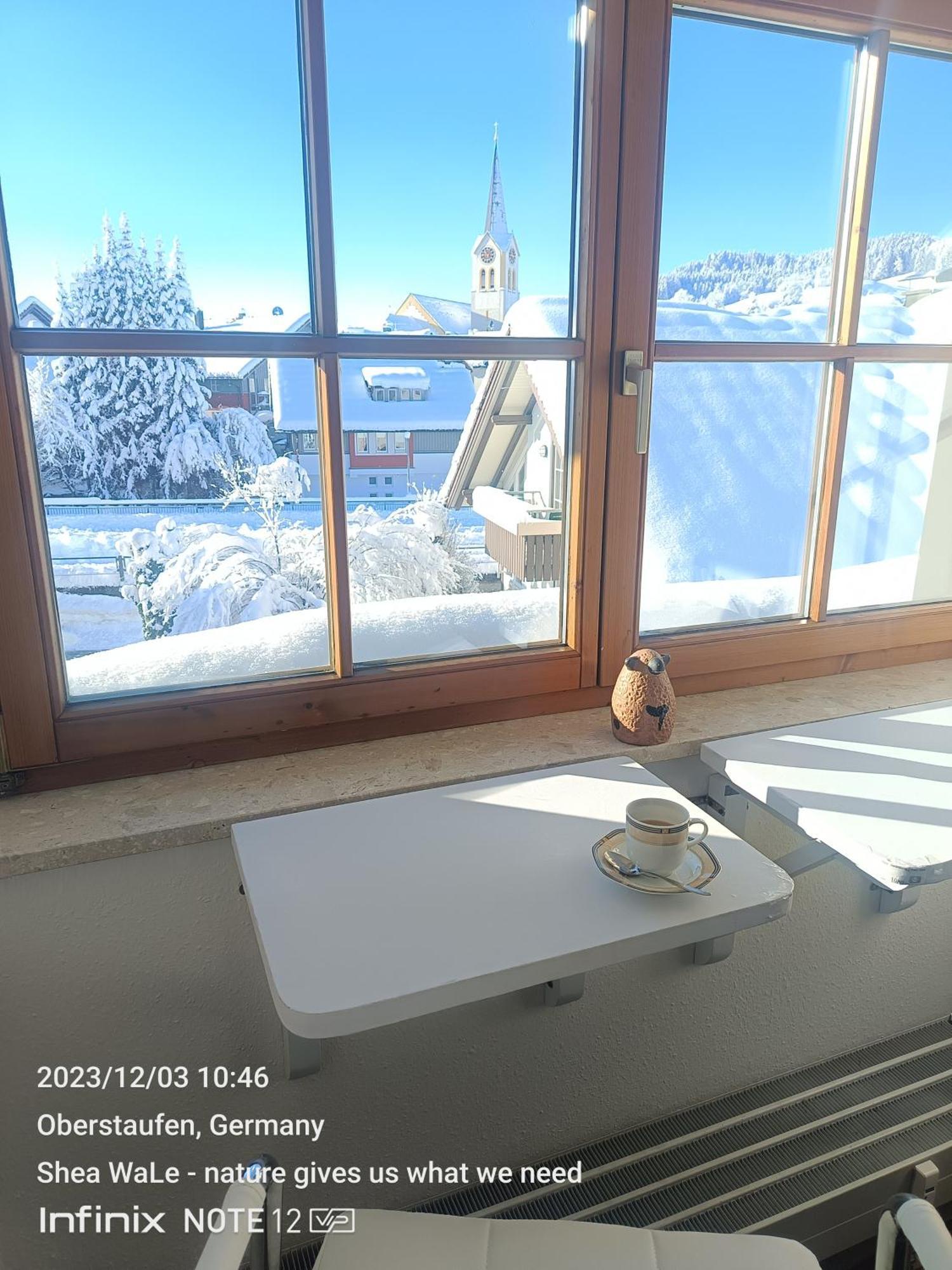 Allgaeu Vibes - Fusslaeufige Erreichbarkeit Vom Bahnhof, Mit Aussicht, Wettergeschuetzter Balkon オーバーシュタウフェン エクステリア 写真